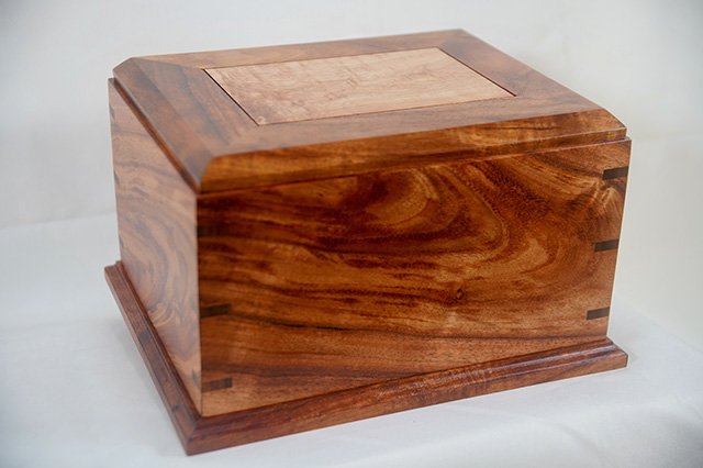 Koa urn (top view)