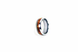Koa tungsten ring Koa